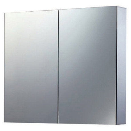 Eastbrook Caldini 2 Door Mirror Cabinet with LED Lights 800mm x 700mm - 40.0030 - TAP 'N' SHOWER