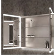 Eastbrook Cassio 2 Door Mirror Cabinet with LED Lights and Sensor 800mm x 700mm - 40.1024 - TAP 'N' SHOWER