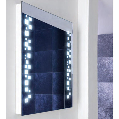 Eastbrook Charleston Mirror with Fluorescent Lights 600mm x 700mm - 40.0014 - TAP 'N' SHOWER