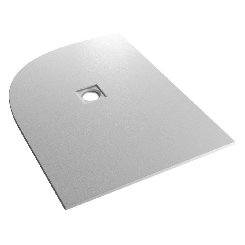 Eastbrook Crossland Left Hand Slate Effect Offset Quadrant Shower Tray 1200mm x 900mm - Grey - 159.3065 - TAP 'N' SHOWER