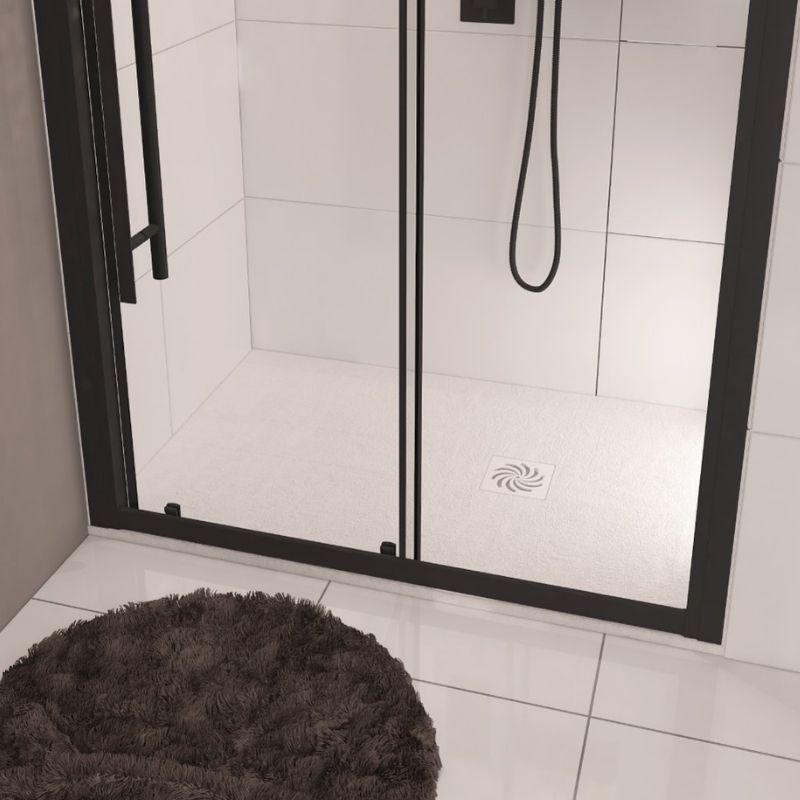 Eastbrook Crossland Slate Effect Rectangular Shower Tray 1200mm x 700mm - White - 159.3013 - TAP 'N' SHOWER