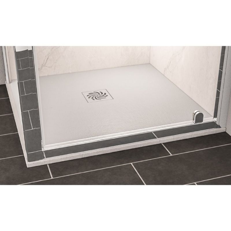 Eastbrook Crossland Slate Effect Square Shower Tray 900mm x 900mm - Grey - 159.3005 - TAP 'N' SHOWER