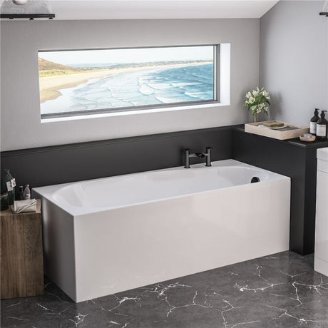 Eastbrook Fitzroy Left Hand Single Ended Bath 5mm Acrylic 1700mm x 750mm - 42.0261 - TAP 'N' SHOWER