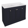 Eastbrook Hardwick Single Bowl Freestanding 4 Door Vanity Unit 1200mm - Anthracite - 36.2046 - TAP 'N' SHOWER