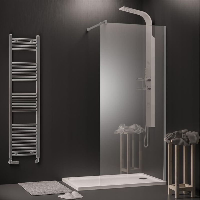Eastbrook Hydropanel Shower Panel 1200mm x 2420mm - Brushed Black - 3.225 - TAP 'N' SHOWER