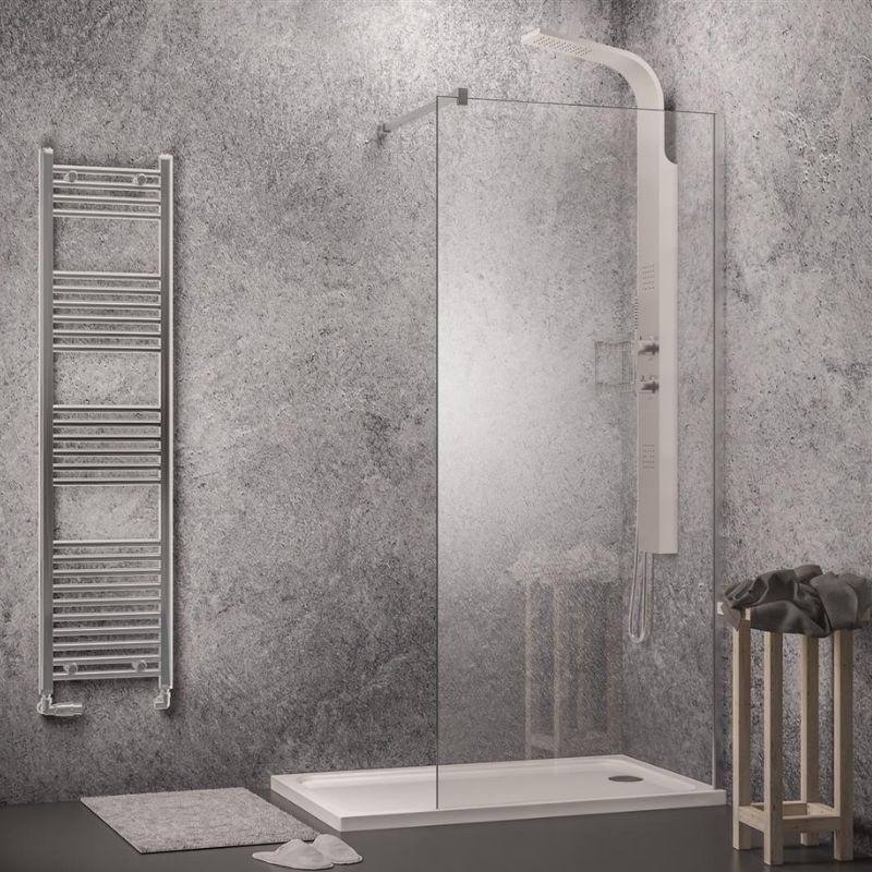 Eastbrook Hydropanel Shower Panel 1200mm x 2420mm - Concrete - 3.153 - TAP 'N' SHOWER