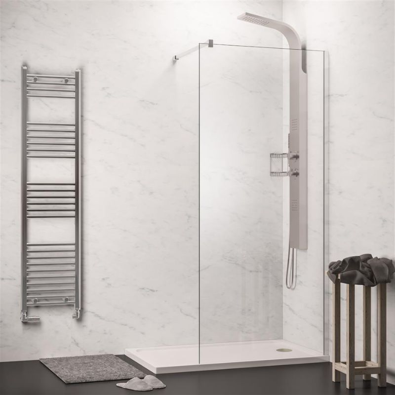 Eastbrook Hydropanel Shower Panel 1200mm x 2420mm - New Marble White - 3.221 - TAP 'N' SHOWER