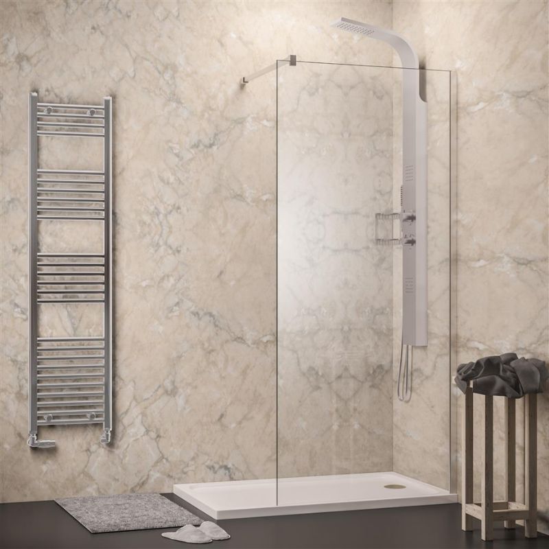 Eastbrook Hydropanel Shower Panel 1200mm x 2420mm - New Travertine - 3.226 - TAP 'N' SHOWER