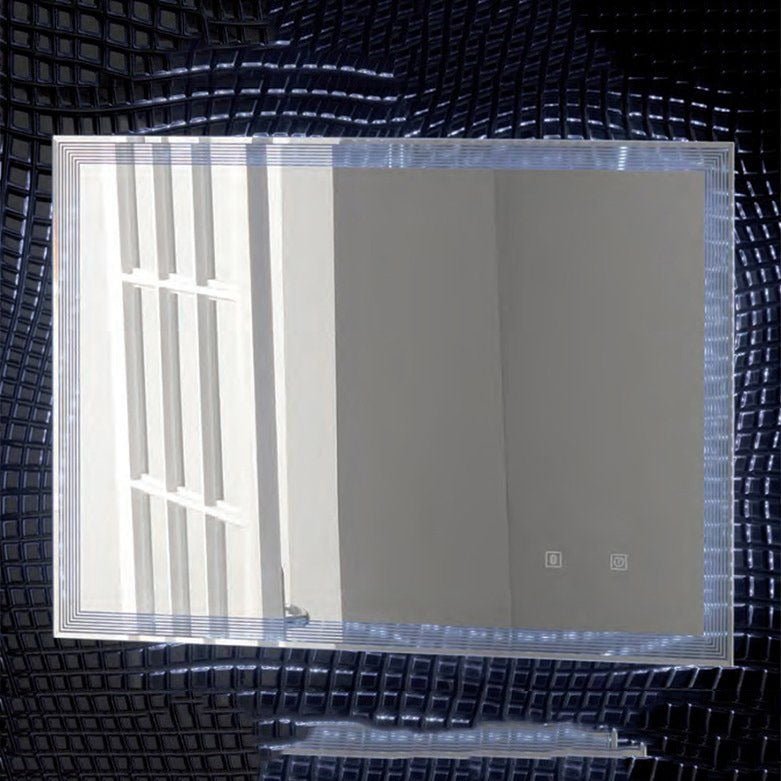 Eastbrook Leven Mirror with LED Lights Sensor and Bluetooth 600mm x 600mm - 56.1081 - TAP 'N' SHOWER