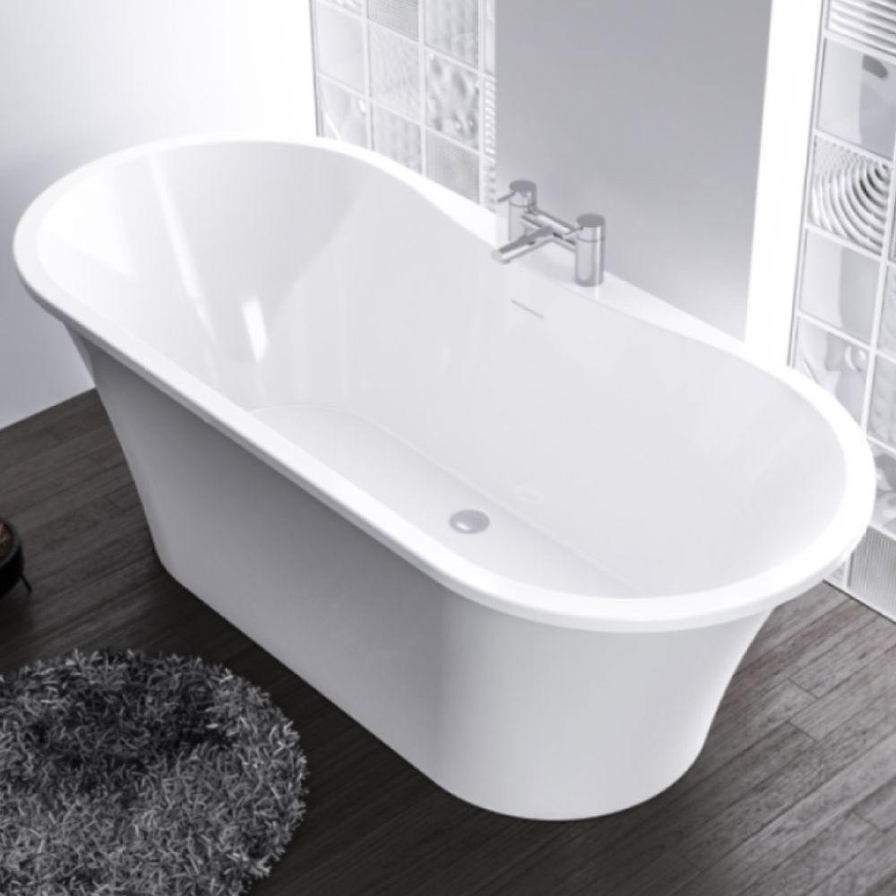 Eastbrook Margravine Freestanding Bath 1660mm x 730mm - White - 33.0001 - TAP 'N' SHOWER