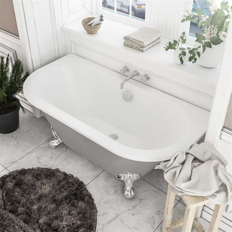 Eastbrook Mortlake Freestanding Bath 1500mm x 740mm - Grey - 33.0014 - TAP 'N' SHOWER