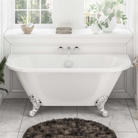 Eastbrook Mortlake Freestanding Bath 1500mm x 740mm - White - 33.0015 - TAP 'N' SHOWER