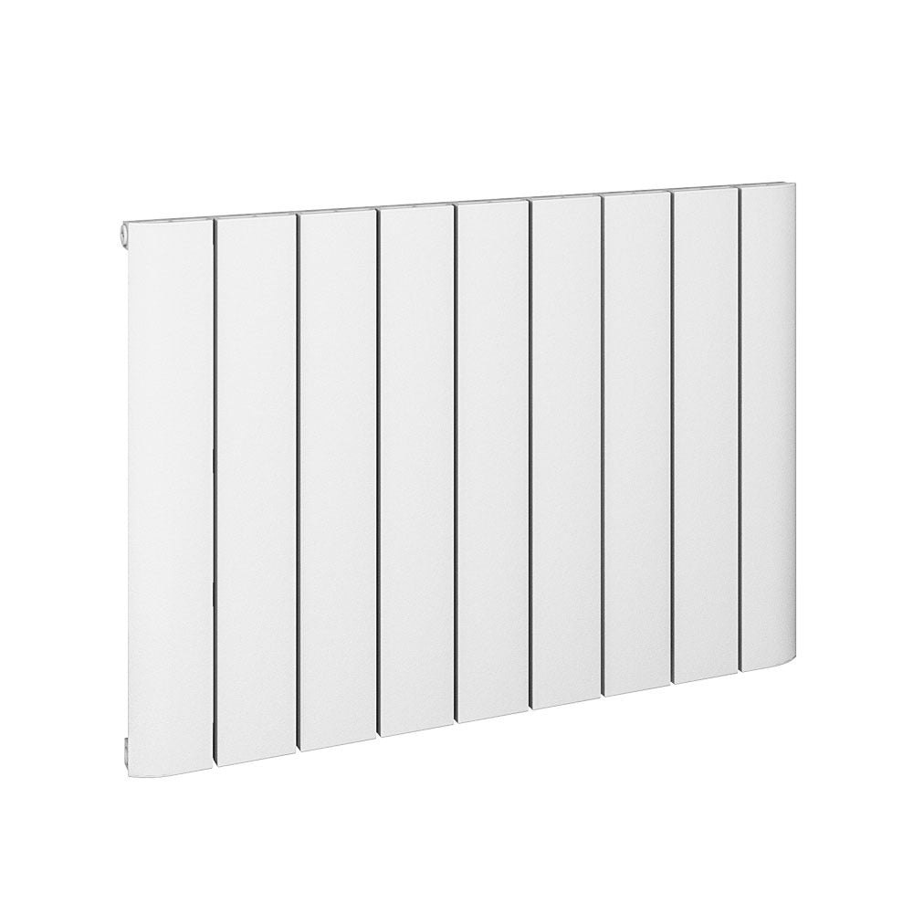 Eastbrook Peretti Aluminium Horizontal Flat Panel Radiator 600mm x 470mm - Matt White - 86.0062 - TAP 'N' SHOWER