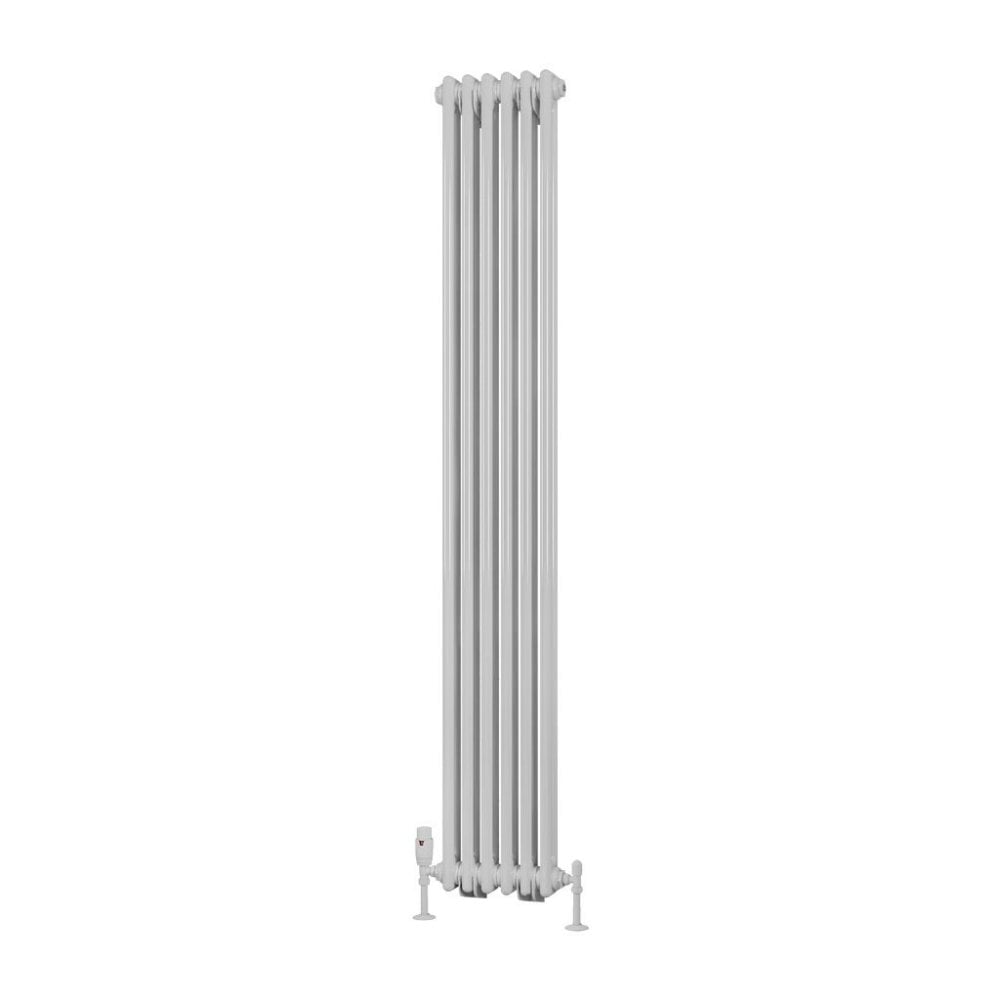 Eastbrook Rivassa Traditional Two Column Radiator 1800mm x 293mm - Gloss White - 81.0002 - TAP 'N' SHOWER