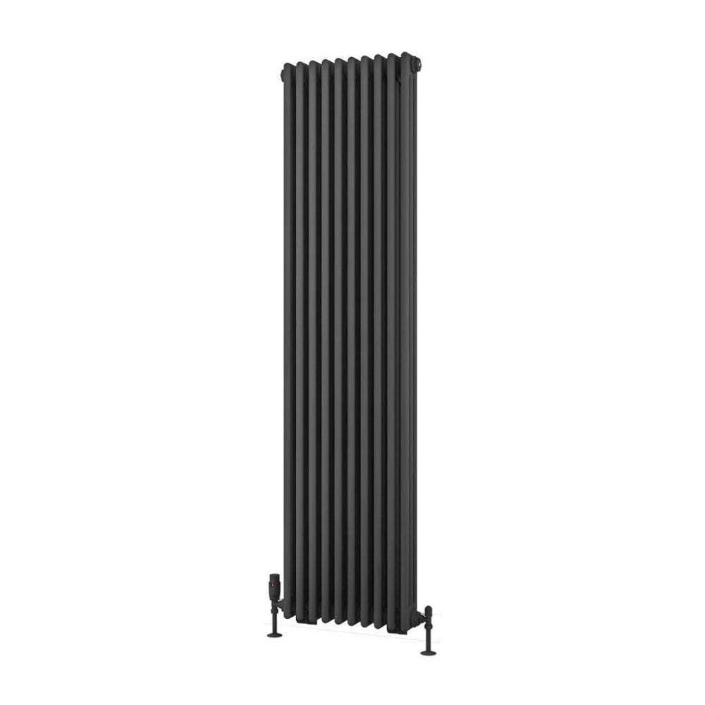 Eastbrook Rivassa Traditional 3 Column Radiator 1800mm x 473mm - Matt Anthracite - 81.0028 - TAP 'N' SHOWER