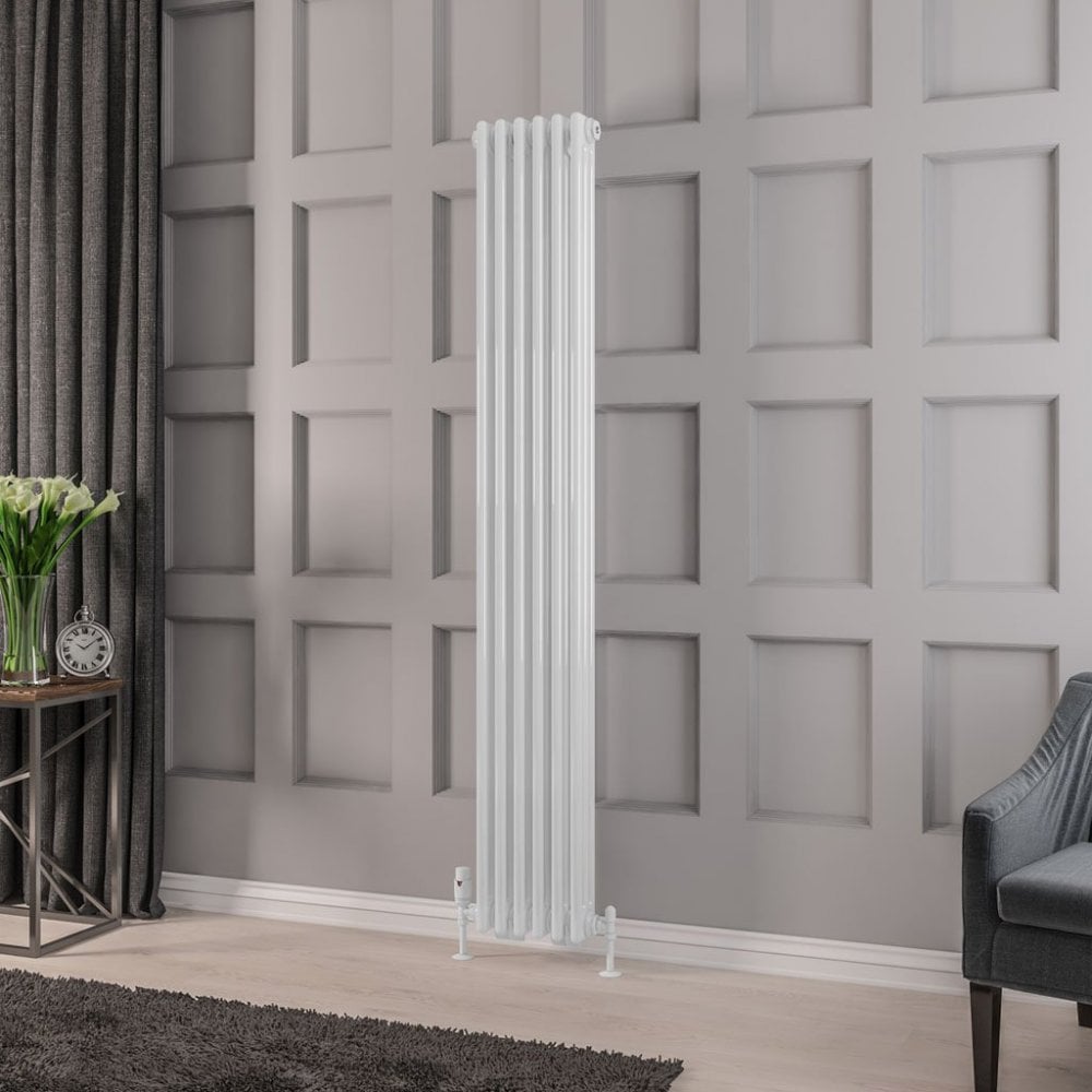 Eastbrook Rivassa Traditional 3 Column Radiator 1800mm x 293mm - Gloss White - 81.0010 - TAP 'N' SHOWER