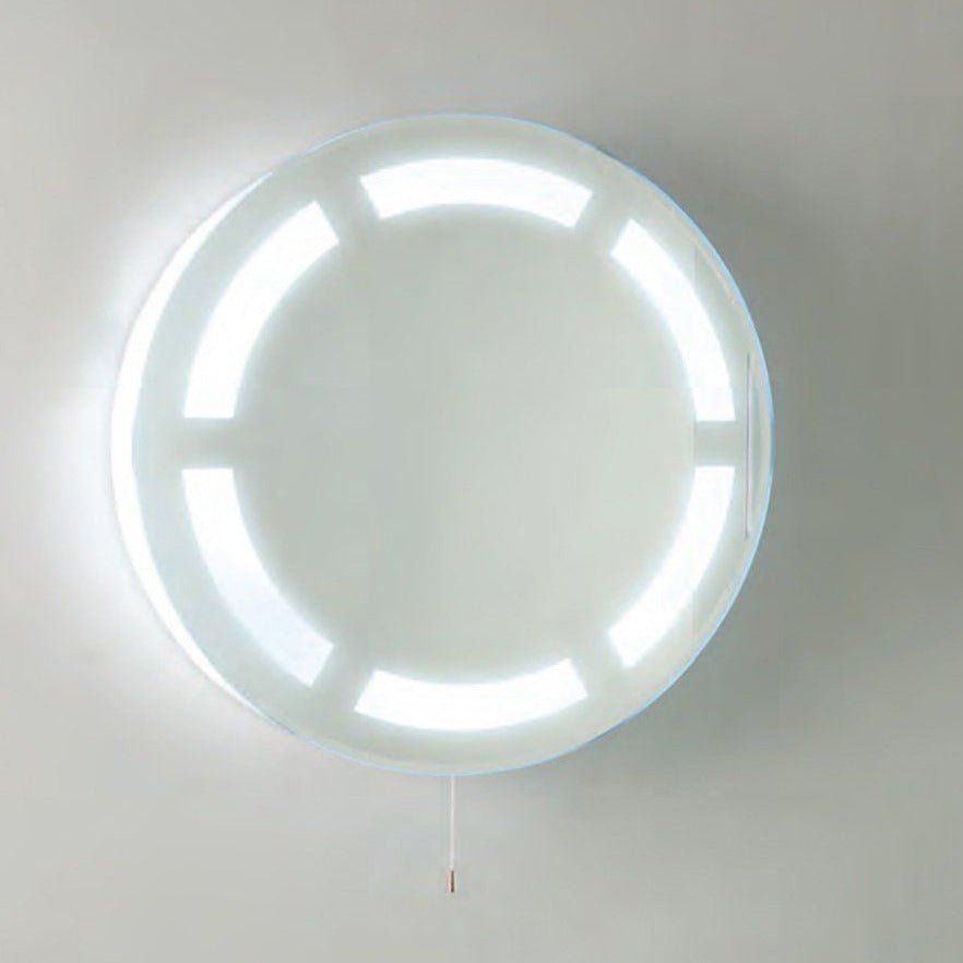 Eastbrook Rockland Mirror with Fluorescent Lights 600mm x 600mm - 66.0004 - TAP 'N' SHOWER