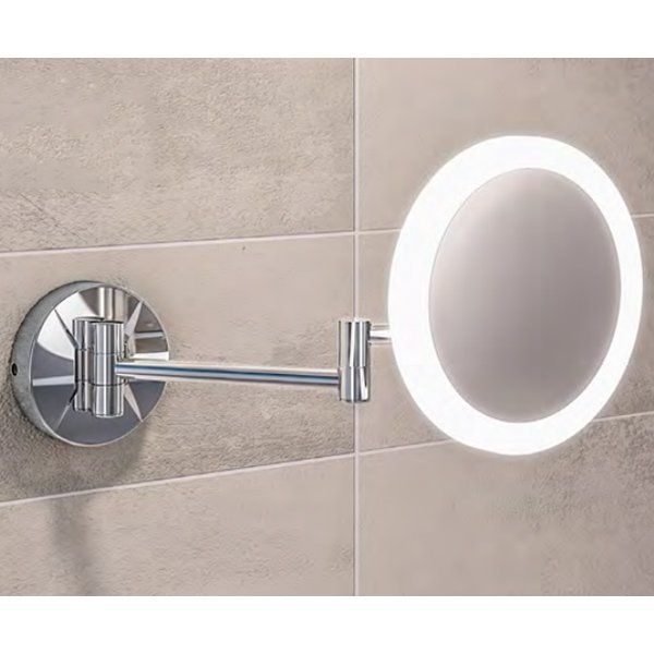 Eastbrook Round Frosted Magnifying Vanity Mirror with LED Lights - 40.0041 - TAP 'N' SHOWER