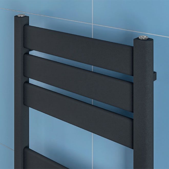 Eastbrook Santero Designer Towel Radiator 500mm x 1200mm - Matt Anthracite - 89.1312 - TAP 'N' SHOWER