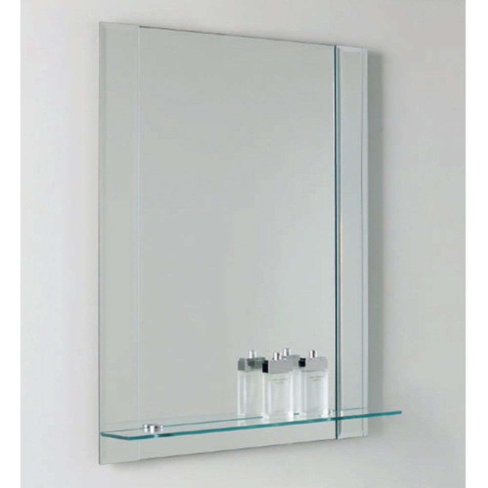 Eastbrook Savannah Rectangular Mirror with Shelf 550mm x 750mm - 40.0018 - TAP 'N' SHOWER
