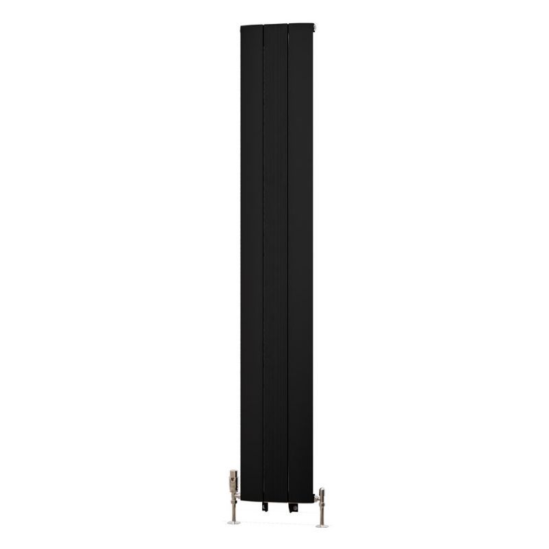Eastbrook Trent Aluminium Vertical Radiator 1800mm x 280mm - Matt Black - 41.0484 - TAP 'N' SHOWER