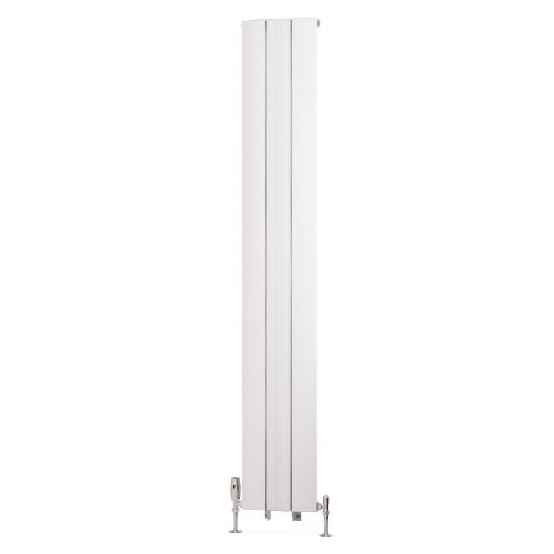 Eastbrook Trent Aluminium Vertical Radiator 1800mm x 280mm - Matt White - 41.0474 - TAP 'N' SHOWER