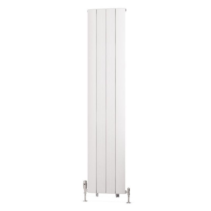 Eastbrook Trent Aluminium Vertical Radiator 1800mm x 375mm - Matt White - 41.0475 - TAP 'N' SHOWER