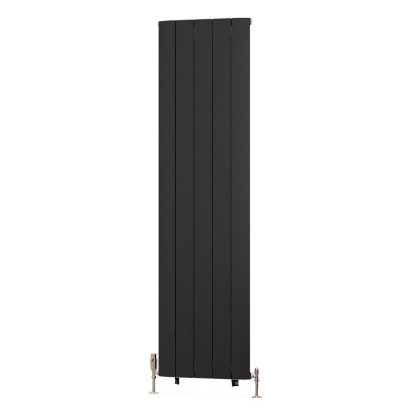 Eastbrook Trent Aluminium Vertical Radiator 1800mm x 470mm - Matt Black - 41.0486 - TAP 'N' SHOWER