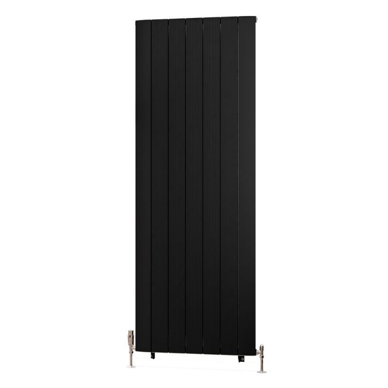 Eastbrook Trent Aluminium Vertical Radiator 1800mm x 660mm - Matt Black - 41.0488 - TAP 'N' SHOWER