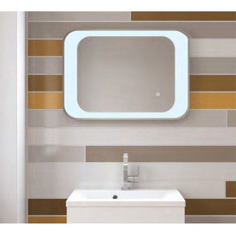 Eastbrook Treviso Portrait Mirror with Blue LED Lights and Touch Sensor 700mm x 500mm - 40.1003 - TAP 'N' SHOWER