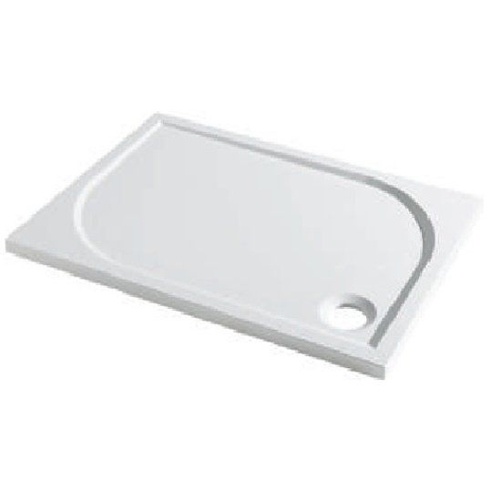 Eastbrook Vanguard 25 Rectangular Slimline Shower Tray 1200mm x 760mm - White - 51.075 - TAP 'N' SHOWER