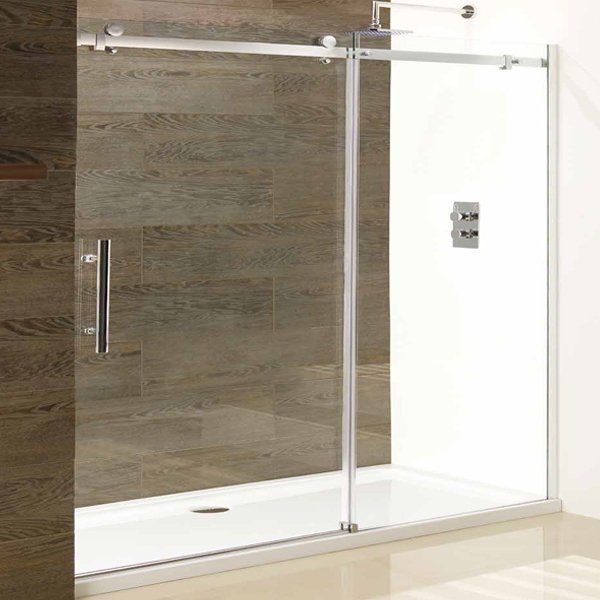 Eastbrook Vanguard Shower Enclosure Sliding Door 1600mm - Silver - 58.253 - TAP 'N' SHOWER