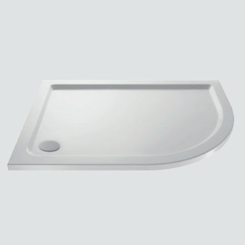 Eastbrook Vantage Low Profile Right Hand Offset Quadrant Shower Tray 900mm x 800mm - 48.1044 - TAP 'N' SHOWER