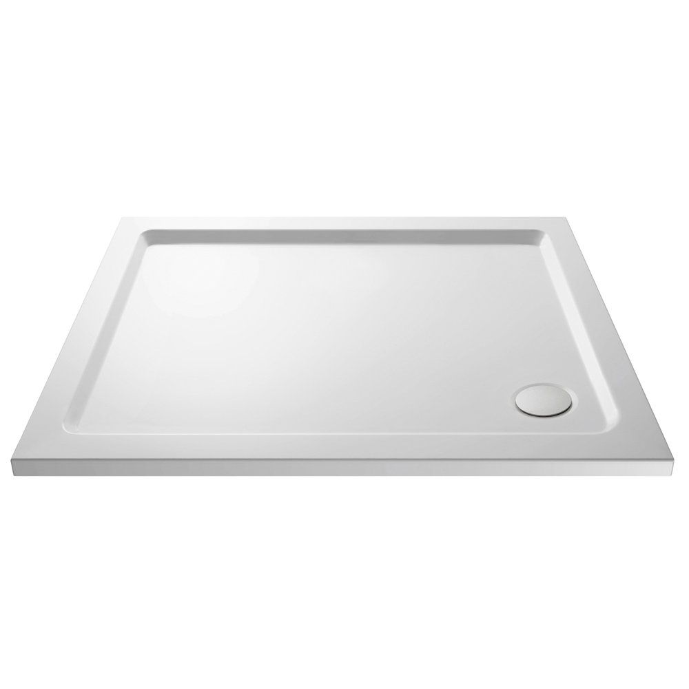 Eastbrook Vantage Low Profile Rectangular Shower Tray 1100mm x 760mm - White - 48.1014 - TAP 'N' SHOWER