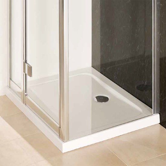 Eastbrook Volente Anti Slip Rectangular Shower Tray 1300mm x 800mm - White - 158.720 - TAP 'N' SHOWER