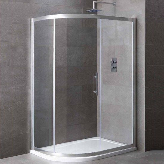 Eastbrook Volente Left Hand Offset Quadrant Shower Tray - 1000mm x 760mm - 158.645 - TAP 'N' SHOWER