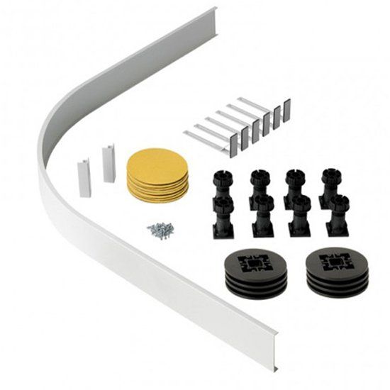 Eastbrook Volente Legs & Panel for Single Door Quadrant Shower Tray 800 x 800 - 158.621 - TAP 'N' SHOWER