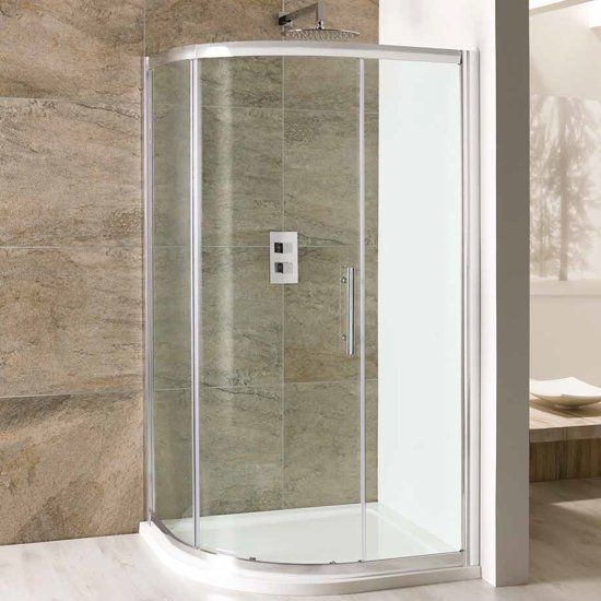 Eastbrook Volente Single Door Offset Quadrant Shower Enclosure 1200mm x 760mm - 58.115 - TAP 'N' SHOWER
