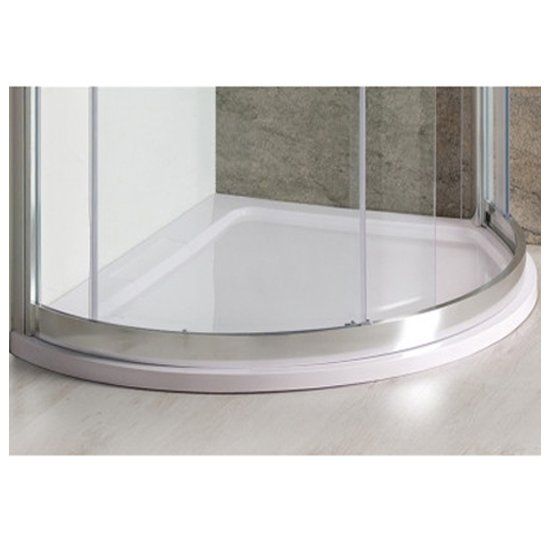 Eastbrook Volente Spacesaver Offset Quadrant Shower Tray Left Handed - White - 158.732 - TAP 'N' SHOWER