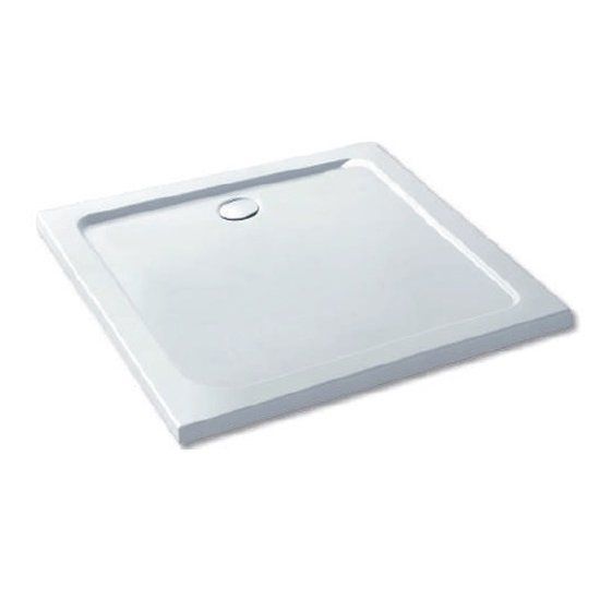 Eastbrook Volente Square Shower Tray 800mm - White - 158.051 - TAP 'N' SHOWER