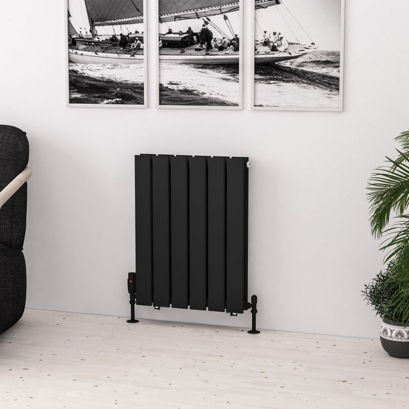 Eastbrook Warrington Type 20 Vertical Radiator 600mm x 456mm - Matt Black - 41.0552 - TAP 'N' SHOWER