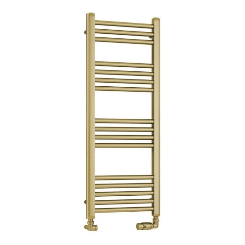 Eastbrook Wendover Straight Ladder Radiator 1000mm x 400mm - Brushed Brass - 41.0702 - TAP 'N' SHOWER