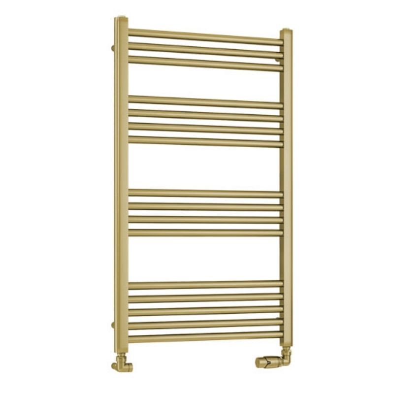 Eastbrook Wendover Straight Ladder Radiator 1000mm x 600mm - Brushed Brass - 41.0704 - TAP 'N' SHOWER