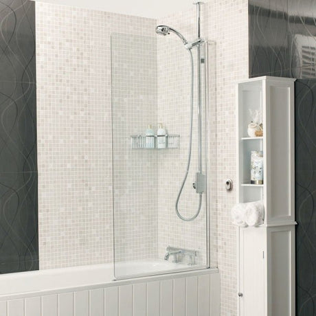 Roman Embrace 820mm x 1500mm Clear Bath Screen - EB13S - TAP 'N' SHOWER