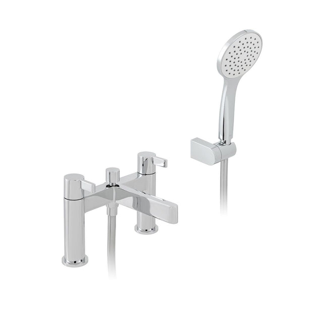 Vado Edit Bath Mixer Tap With Shower Kit - Polished Chrome - EDI - 130+K - CP - TAP 'N' SHOWER