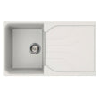 Reginox EGO Elleci Granite 1 Bowl Reversible Granitek Kitchen Sink - White - EGO 400 W - TAP 'N' SHOWER