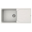Reginox EGO Elleci Granite 1 Bowl Reversible Granitek Kitchen Sink - White - EGO 480 W - TAP 'N' SHOWER