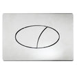 Tavistock Ellipse Chrome Dual Flush Plate - TR9004 - TAP 'N' SHOWER