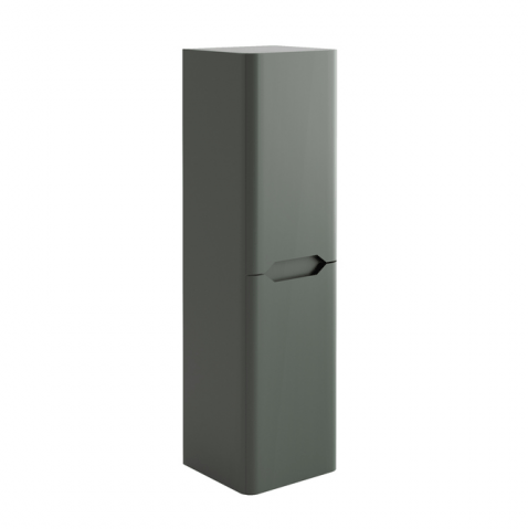 Scudo Ella Wall Mounted Tall Boy Unit 350mm x 1400mm x 330mm - Anthracite - ELLA - TALLBOY - ANTHRACITE - TAP 'N' SHOWER