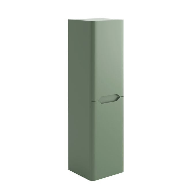 Scudo Ella Wall Mounted Tall Boy Unit 350mm x 1400mm x 330mm - Green - ELLA - TALLBOY - GREEN - TAP 'N' SHOWER